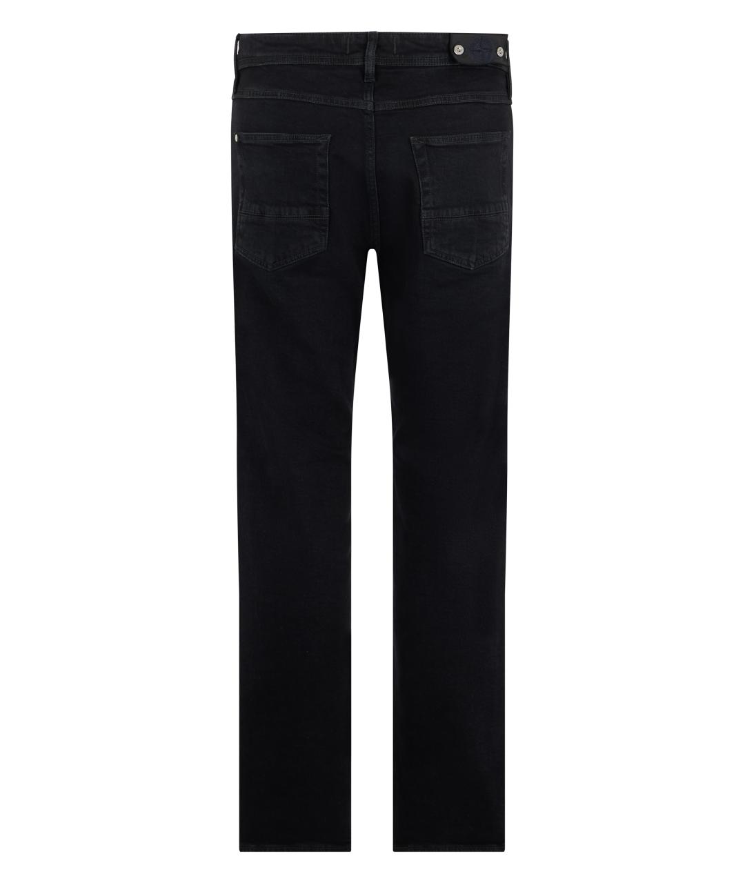 STONE ISLAND Синие хлопковые прямые джинсы, фото 2