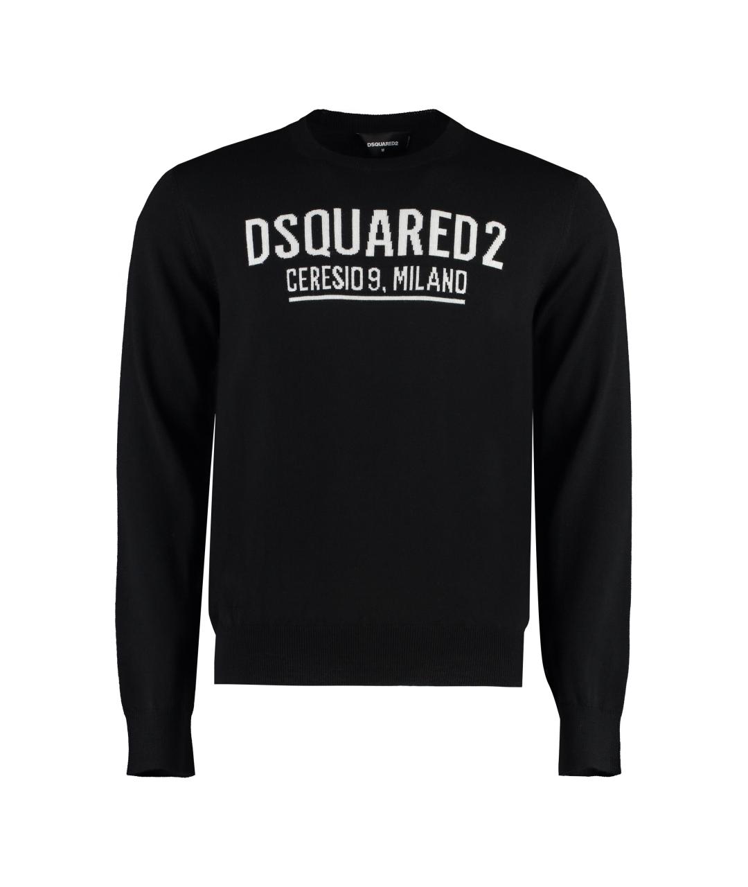 DSQUARED2 Черный шерстяной джемпер / свитер, фото 1