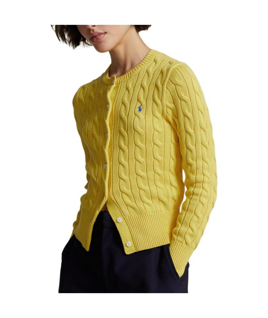 POLO RALPH LAUREN Желтый кардиган, фото 4