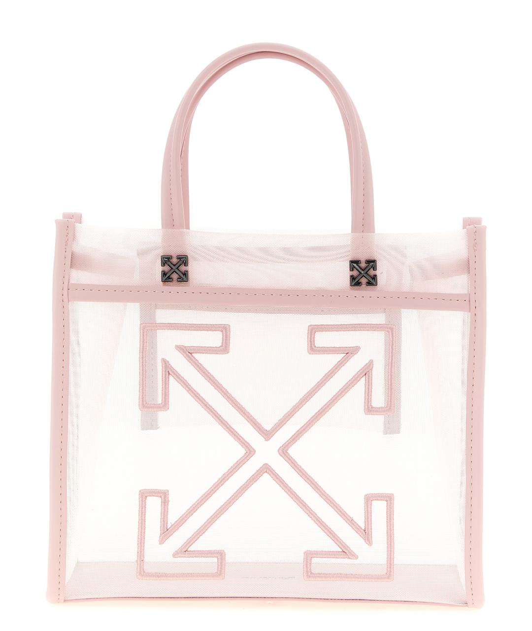OFF-WHITE Розовая синтетическая сумка тоут, фото 1