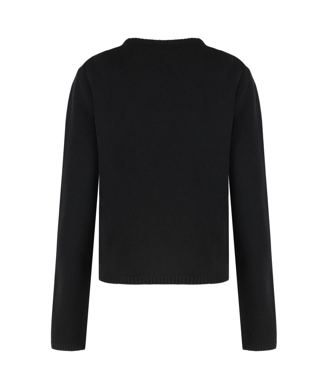 MONCLER Черный шерстяной джемпер / свитер, фото 2