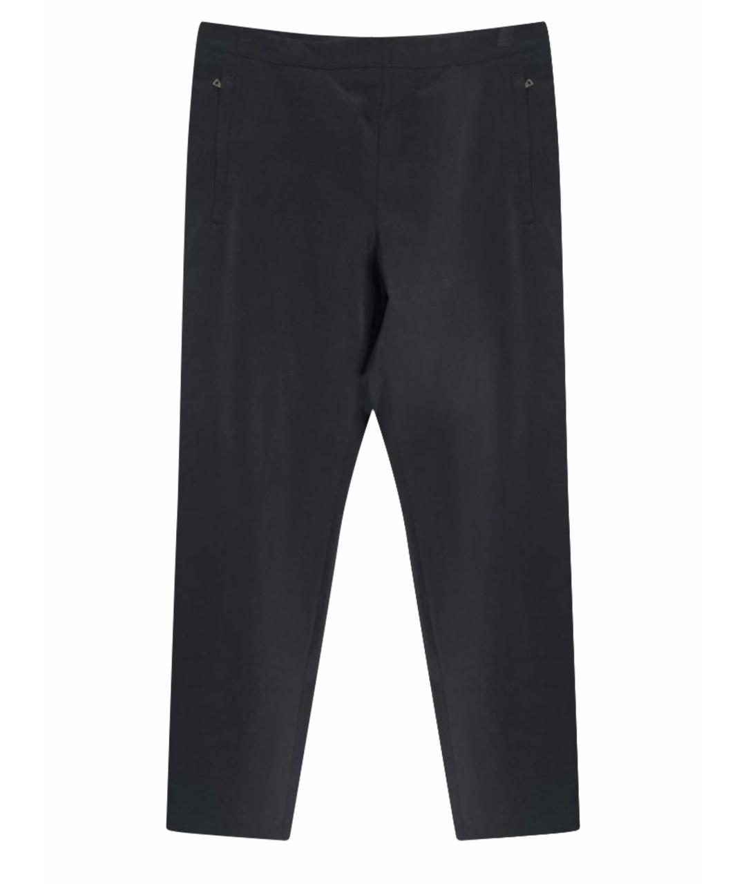 PRADA Черные полиэстеровые классические брюки, фото 1