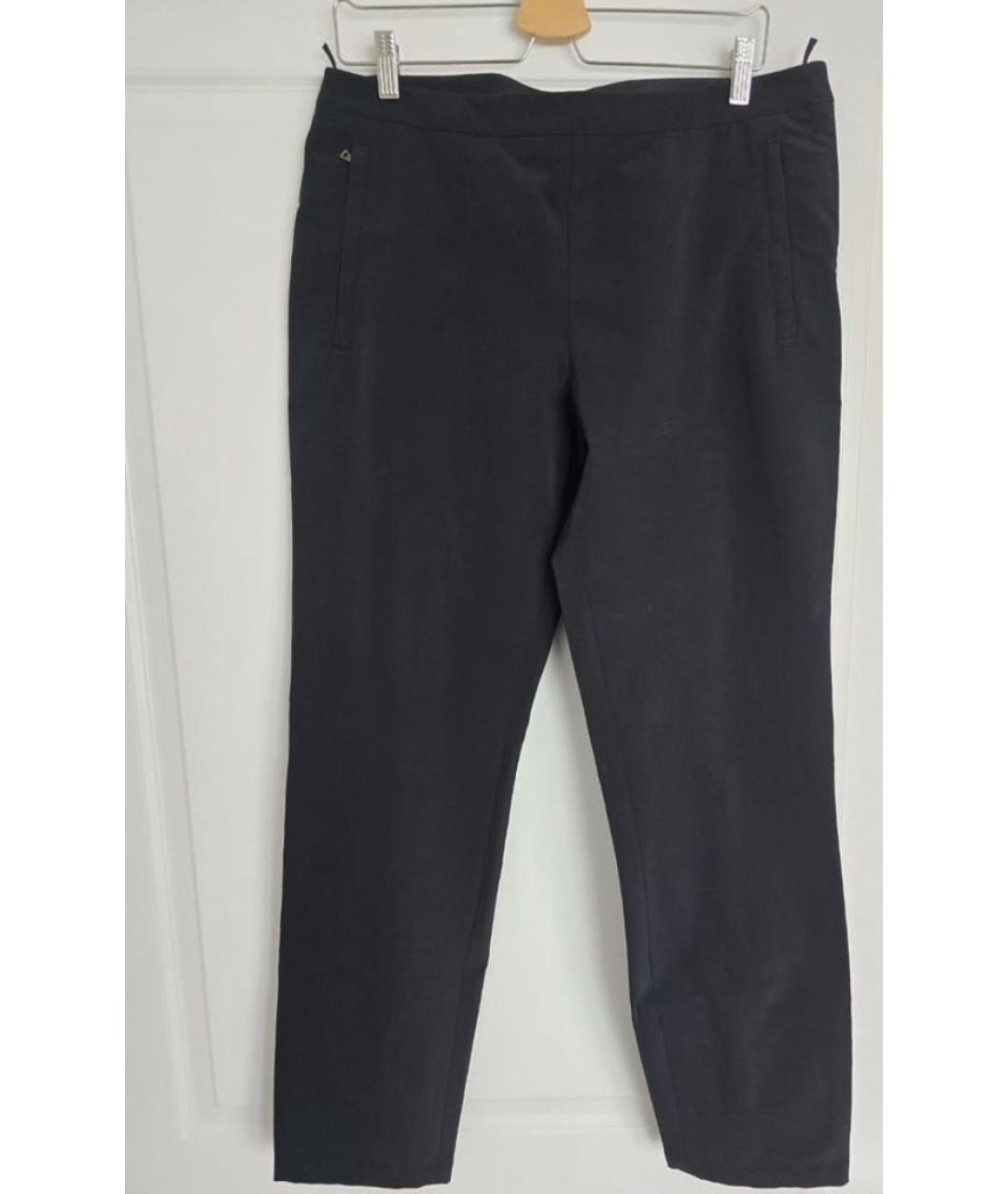 PRADA Черные полиэстеровые классические брюки, фото 7