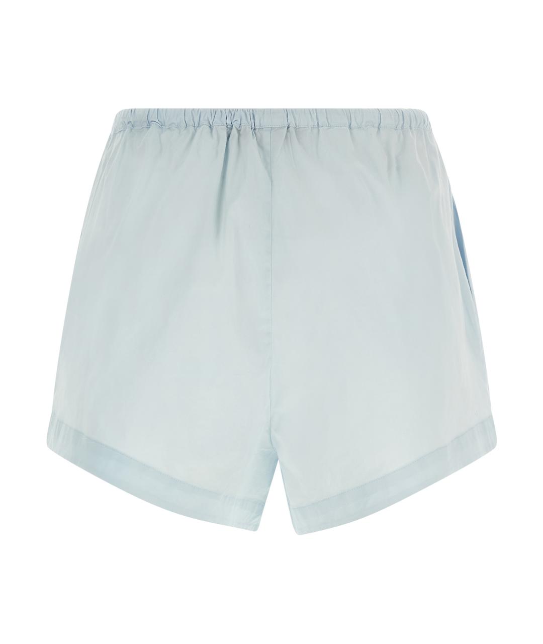 ROTATE Голубые хлопковые шорты, фото 2