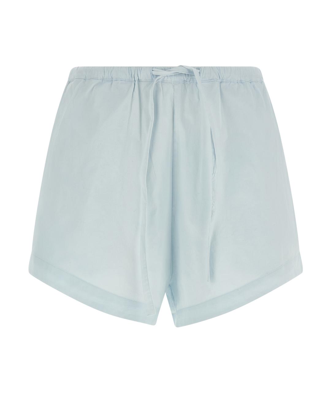 ROTATE Голубые хлопковые шорты, фото 1