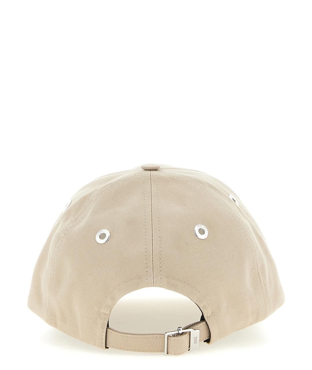 Ami Paris Бежевая хлопковая кепка/бейсболка, фото 3