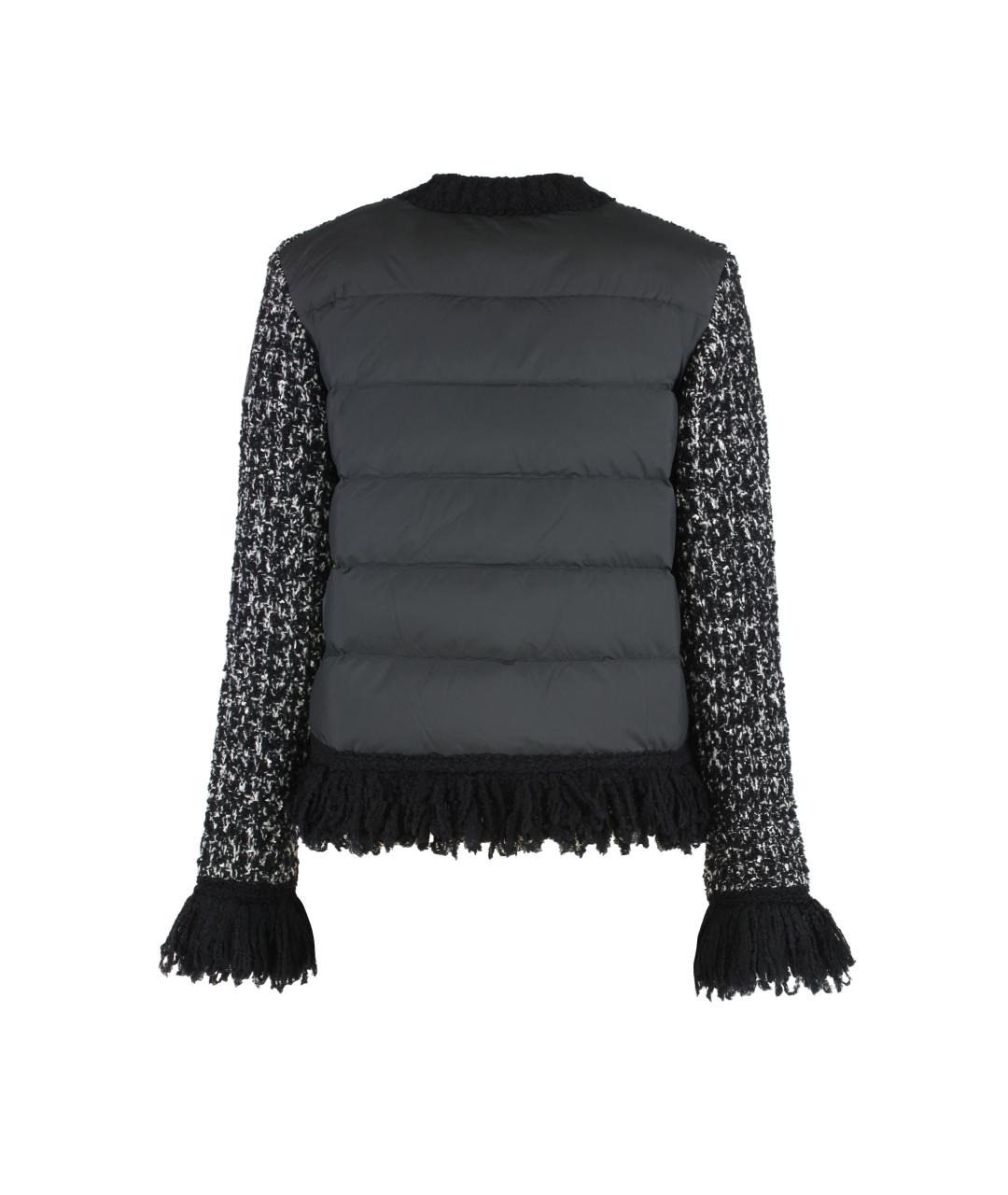 MONCLER Черный шерстяной кардиган, фото 2