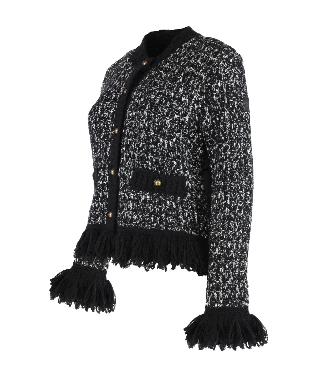 MONCLER Черный шерстяной кардиган, фото 3