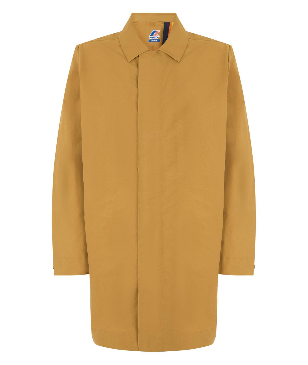 K-WAY Горчичное хлопковое пальто, фото 1