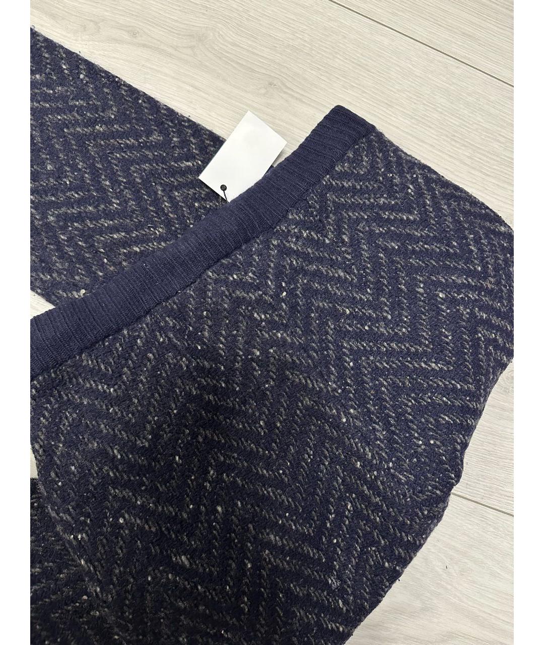 VALENTINO Темно-синие прямые брюки, фото 4