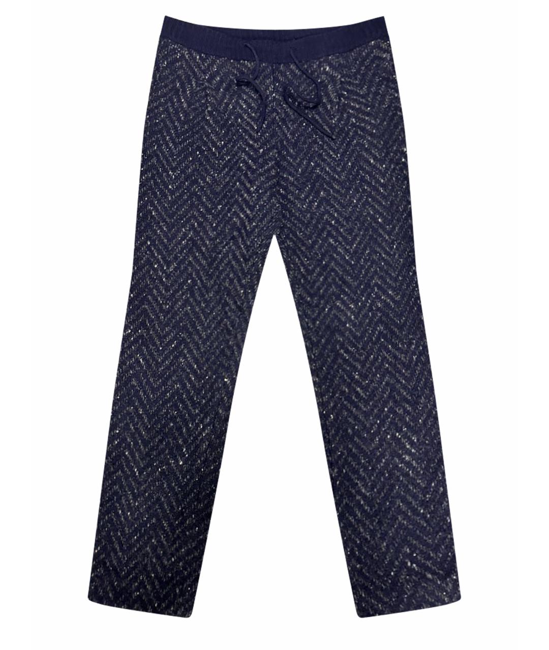 VALENTINO Темно-синие прямые брюки, фото 1