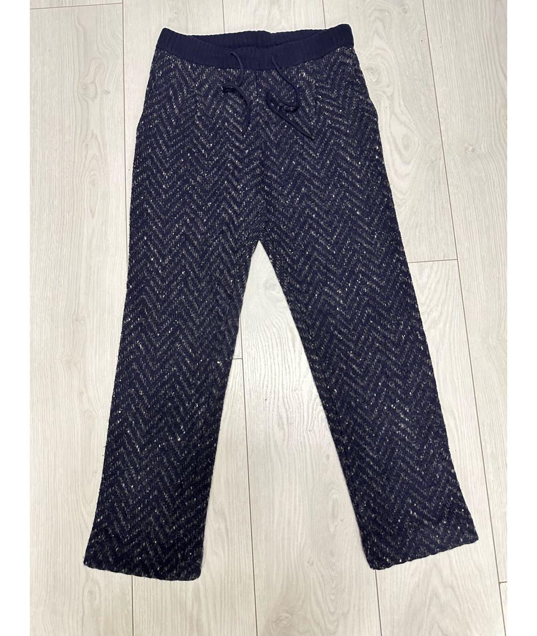 VALENTINO Темно-синие прямые брюки, фото 6