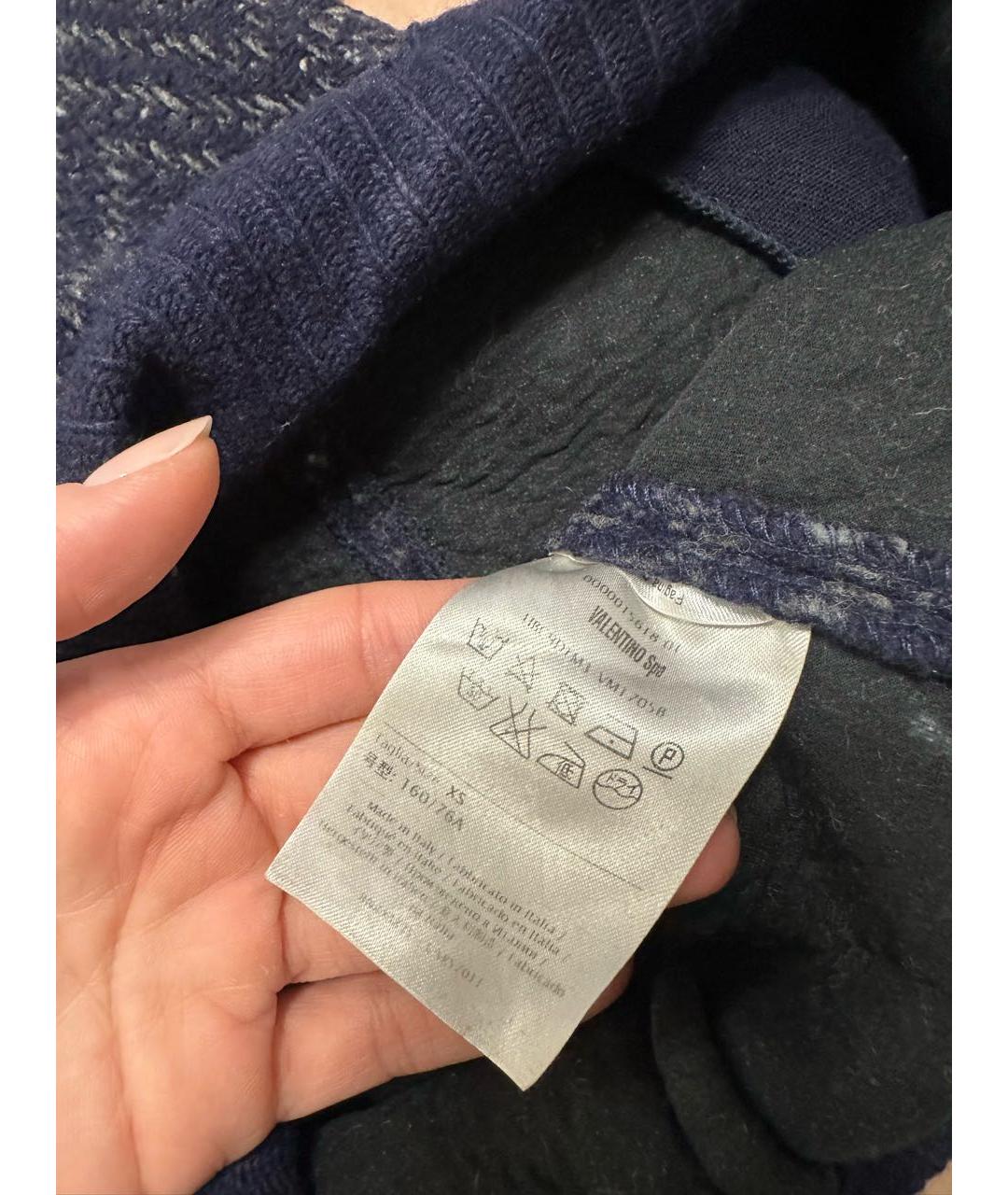 VALENTINO Темно-синие прямые брюки, фото 5