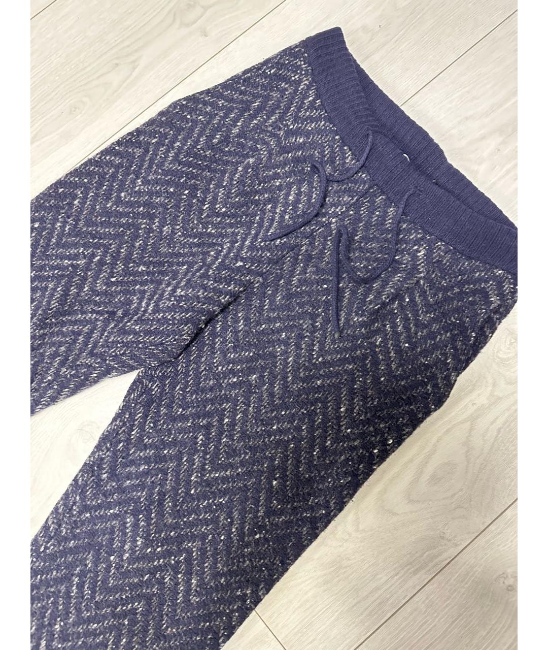 VALENTINO Темно-синие прямые брюки, фото 2