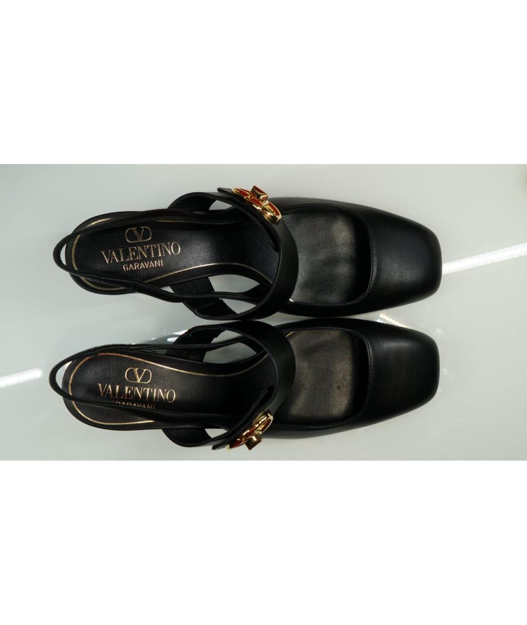 VALENTINO Черные кожаные туфли, фото 4