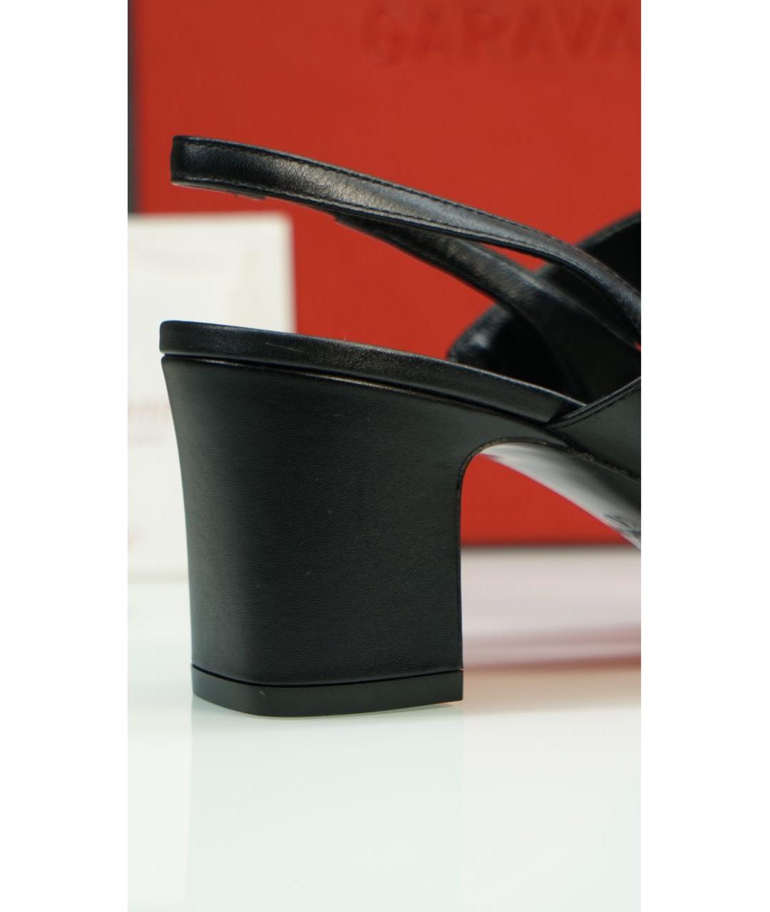 VALENTINO Черные кожаные туфли, фото 8