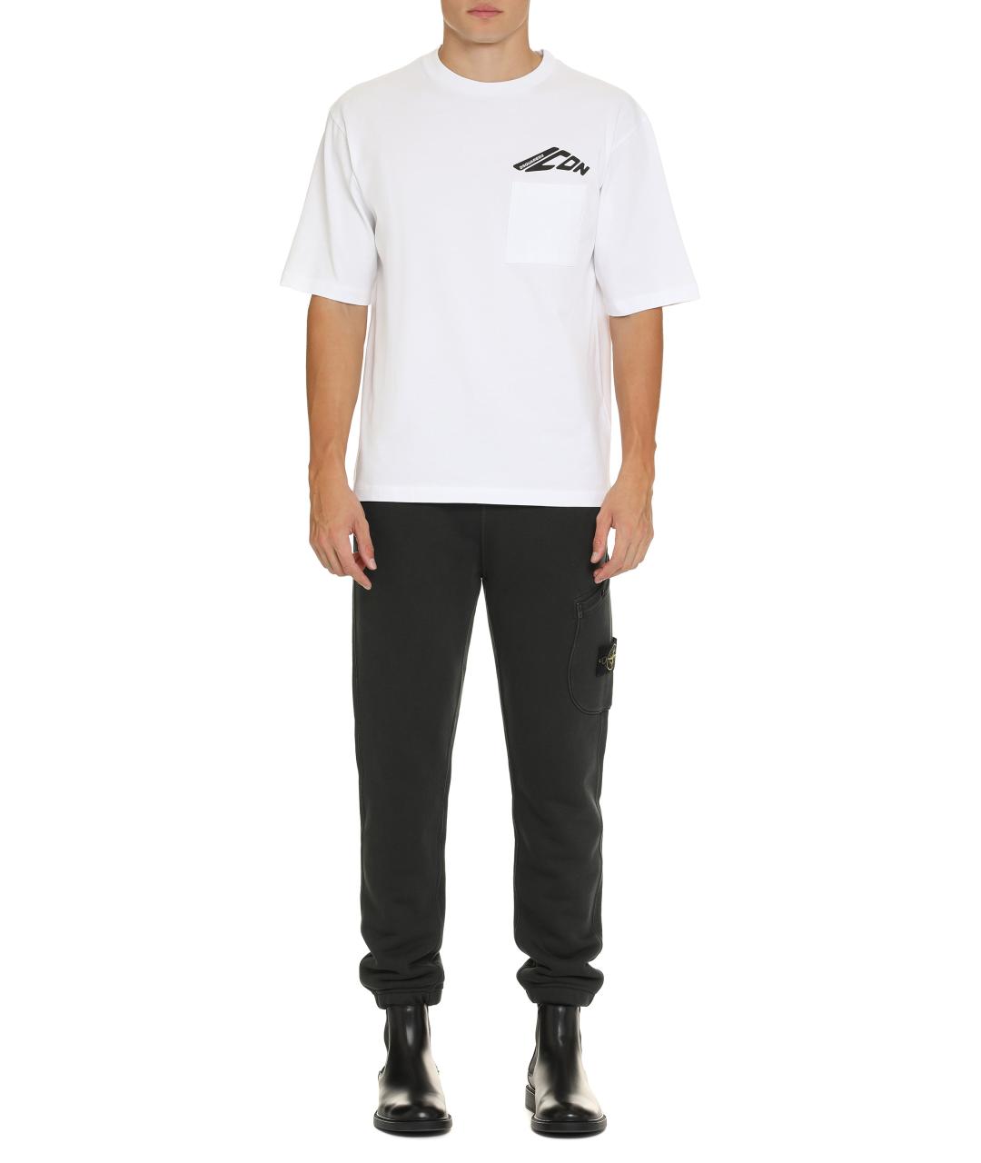 DSQUARED2 Белая хлопковая футболка, фото 3