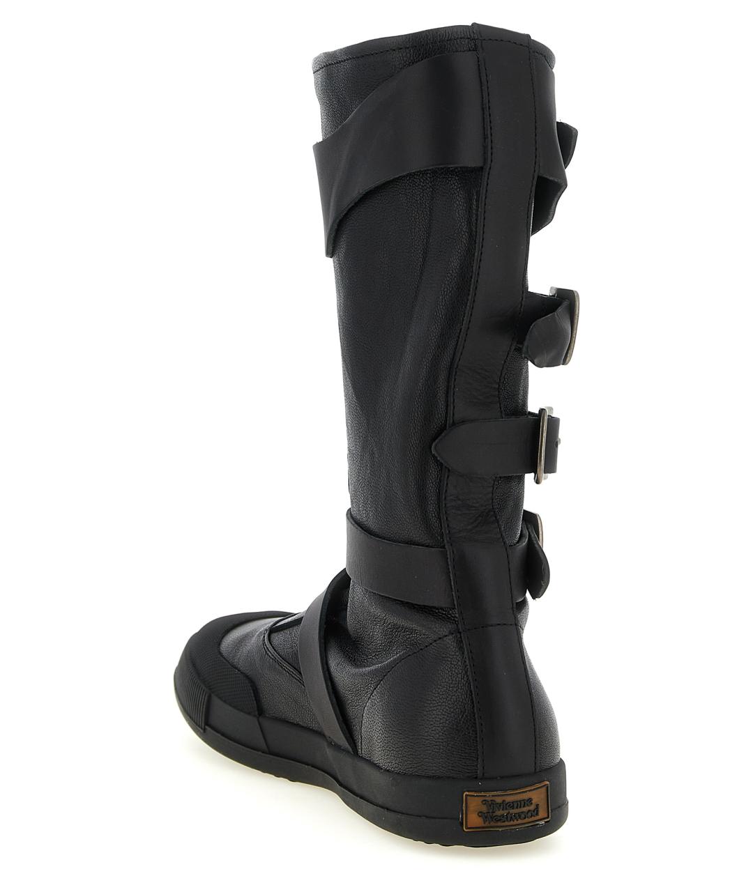 VIVIENNE WESTWOOD Черные ботинки из искусственной кожи, фото 3