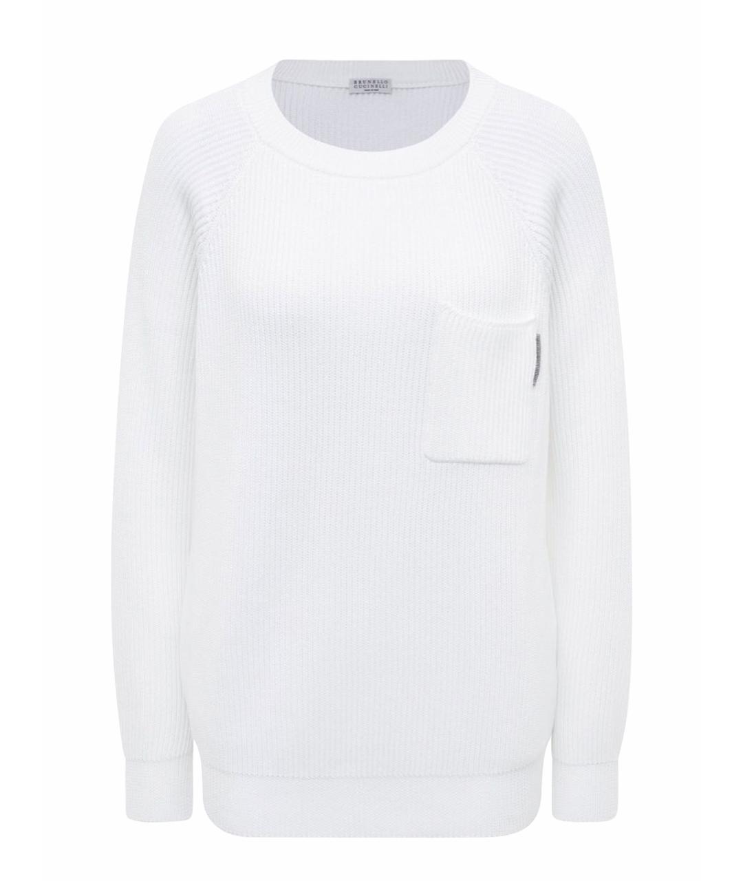 BRUNELLO CUCINELLI Белый замшевый джемпер / свитер, фото 1
