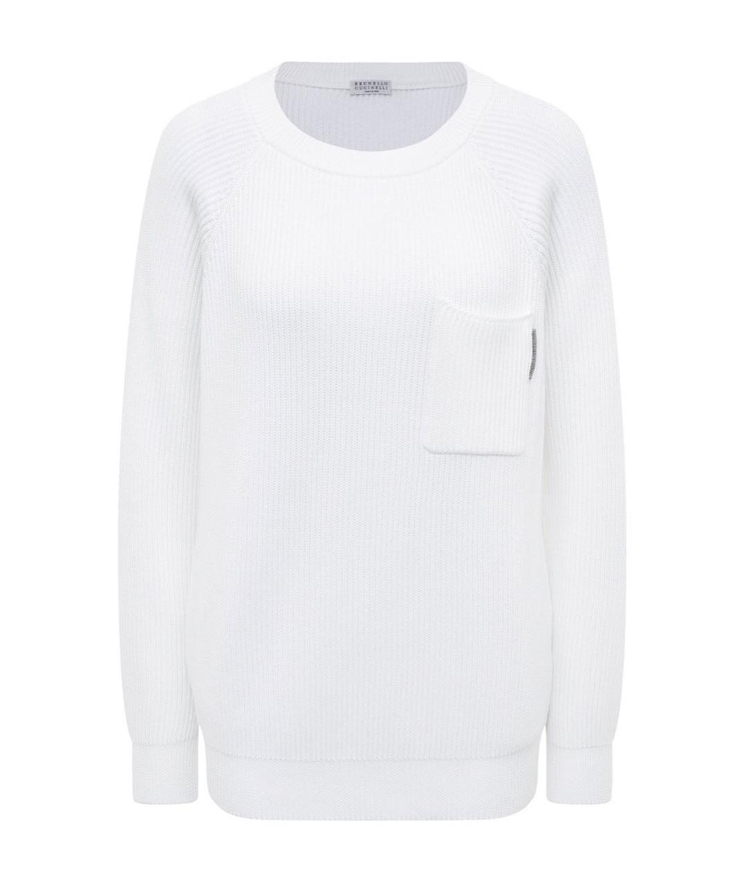 BRUNELLO CUCINELLI Белый замшевый джемпер / свитер, фото 8