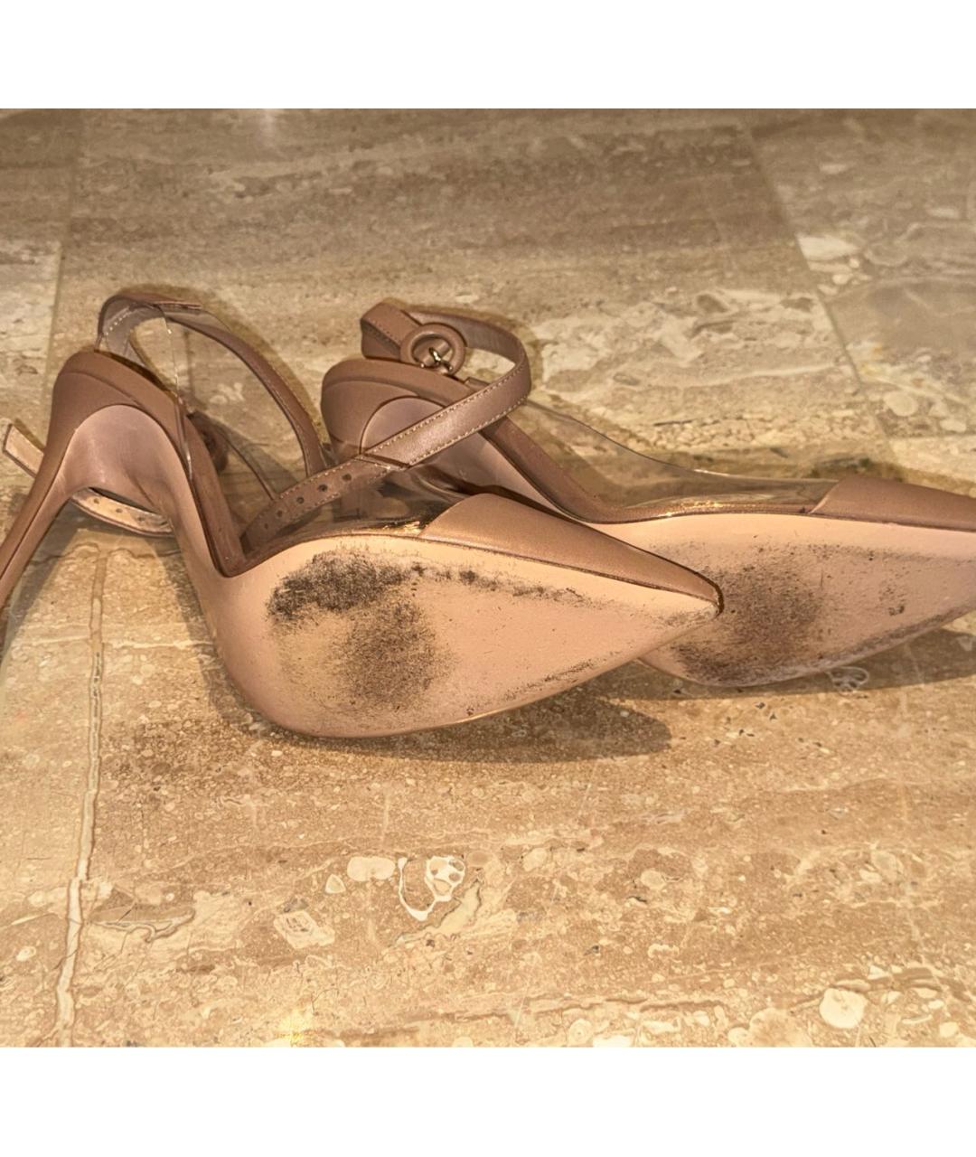 GIANVITO ROSSI Бежевые туфли, фото 5