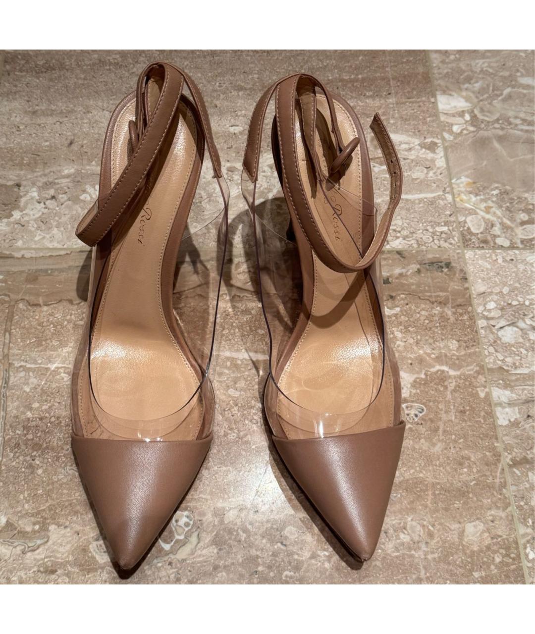 GIANVITO ROSSI Бежевые туфли, фото 3