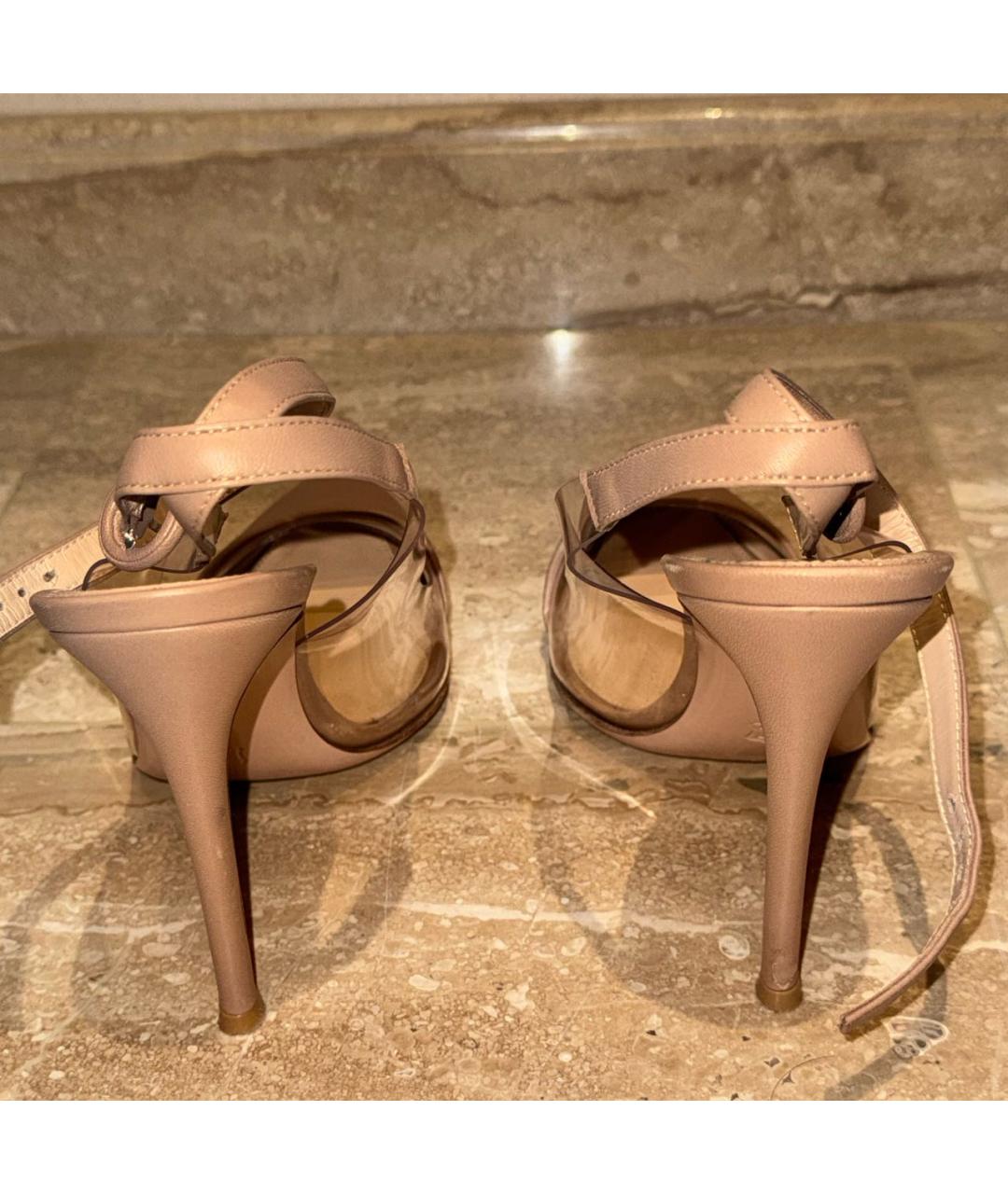 GIANVITO ROSSI Бежевые туфли, фото 4