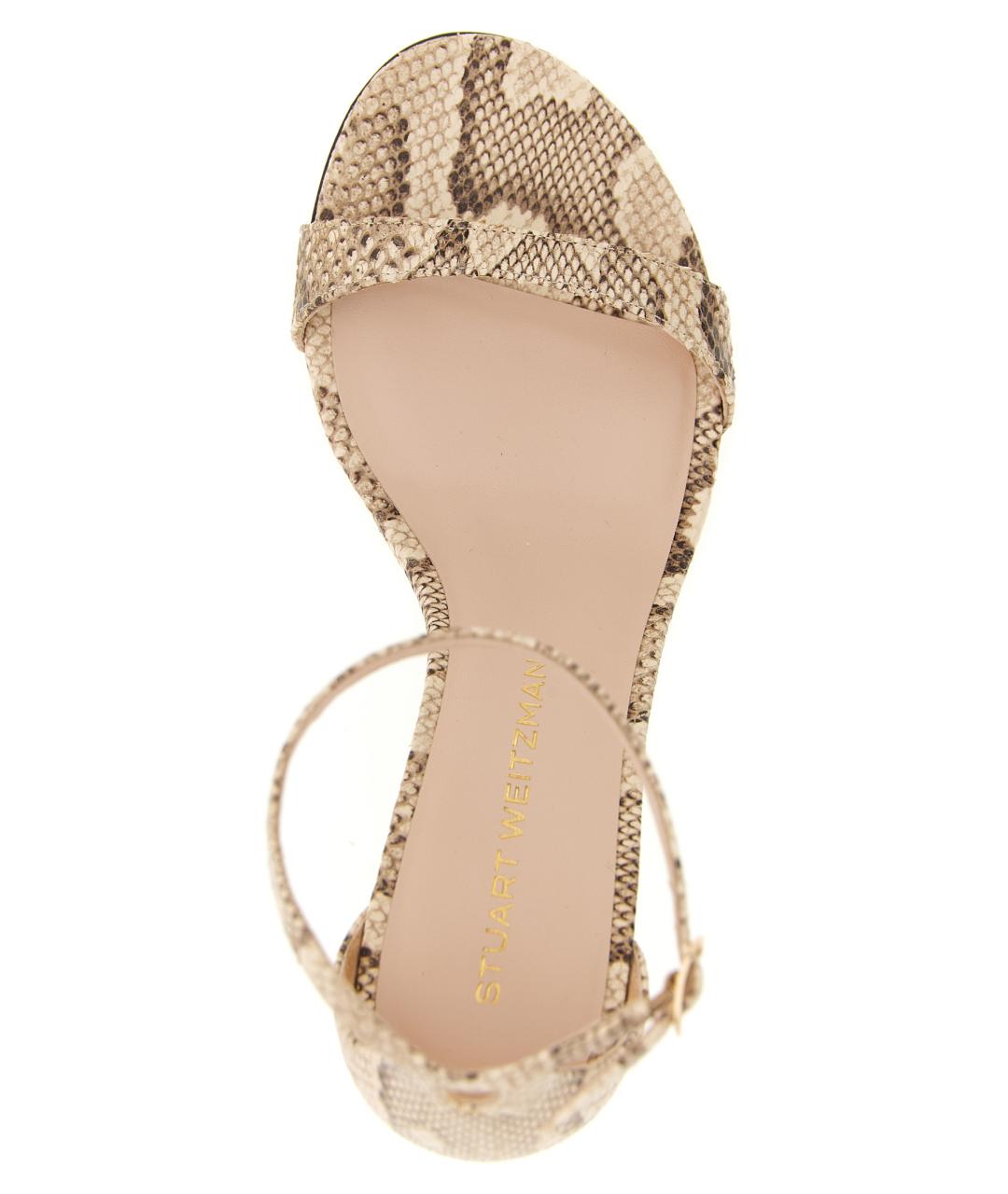 STUART WEITZMAN Мульти кожаные босоножки, фото 4