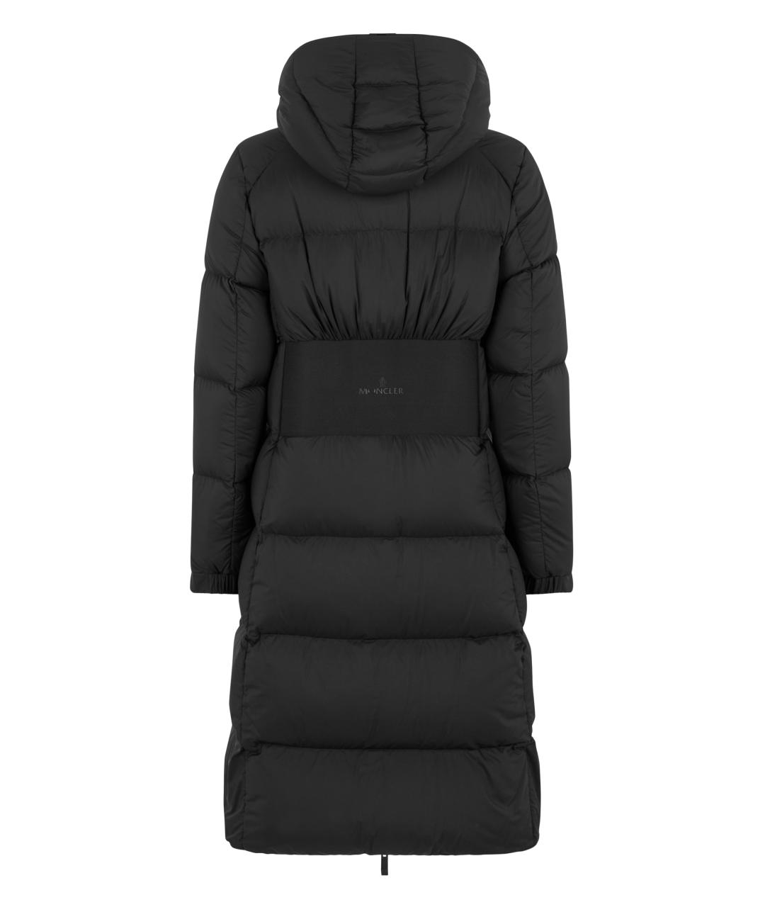 MONCLER Черный полиамидовый пуховик, фото 2