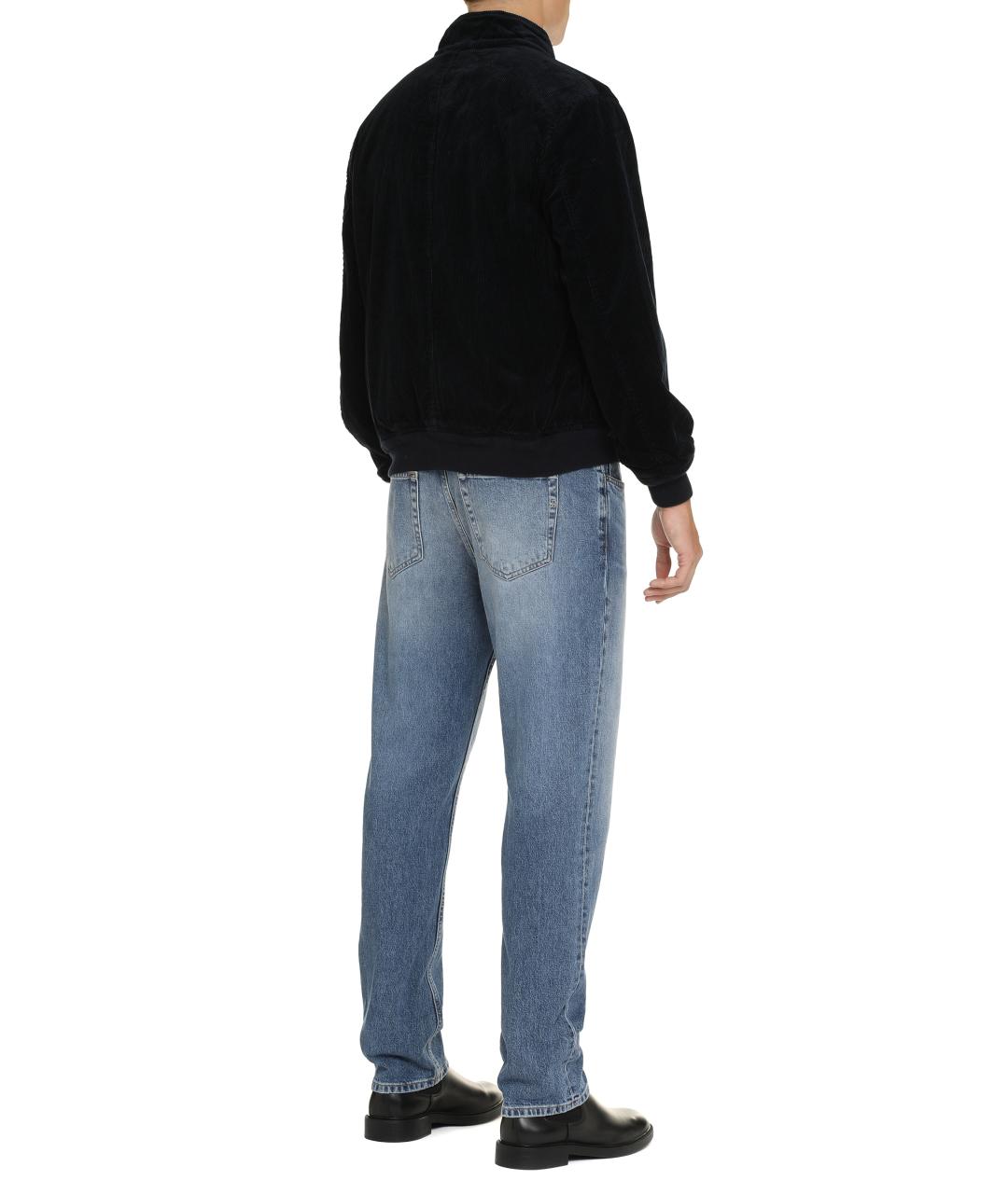 DONDUP Синие хлопковые прямые джинсы, фото 4