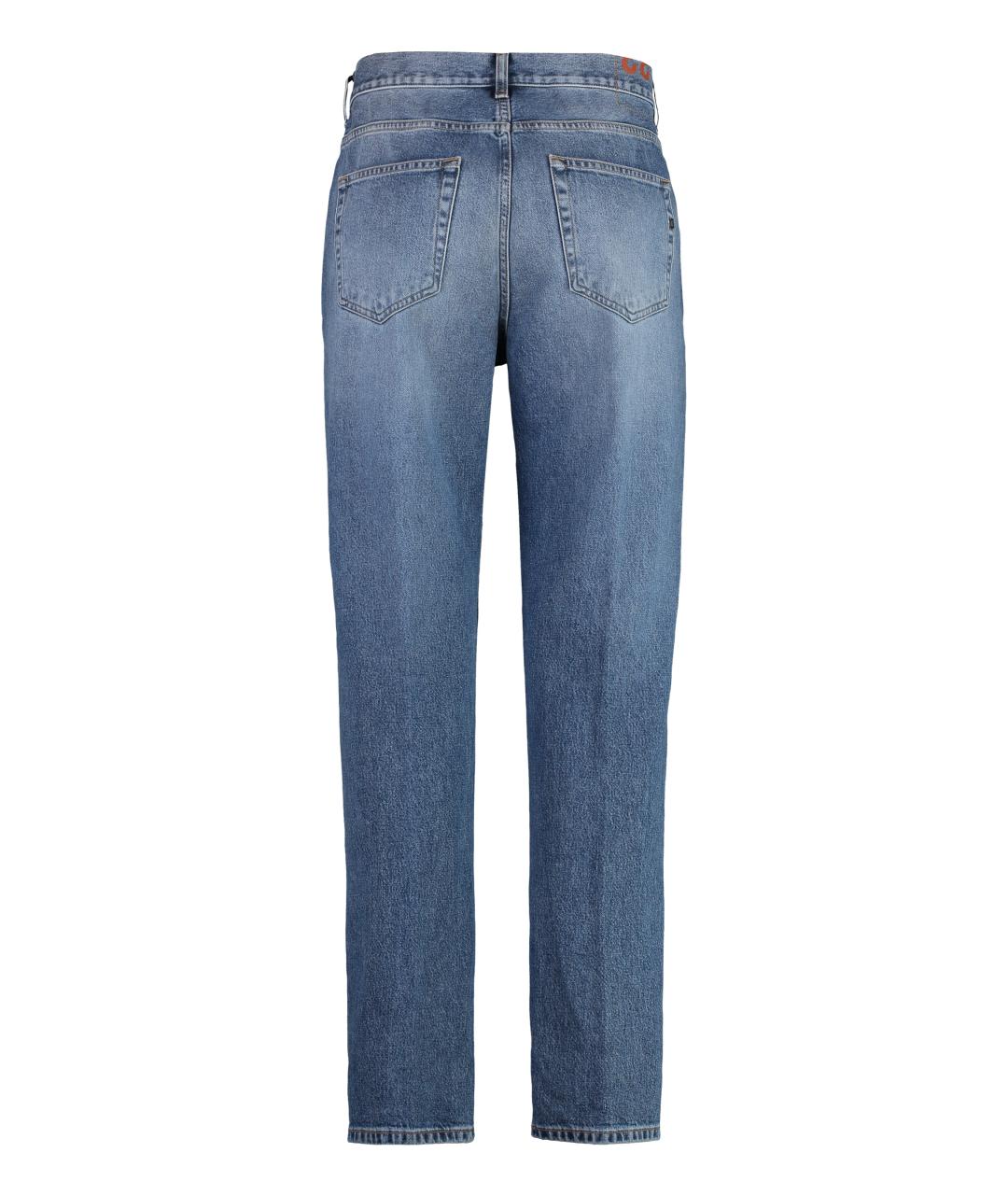 DONDUP Синие хлопковые прямые джинсы, фото 2