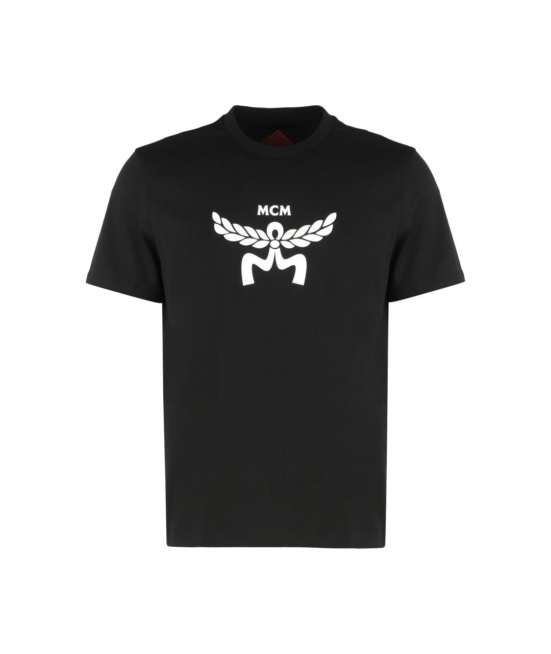 MCM Черная хлопковая футболка, фото 1
