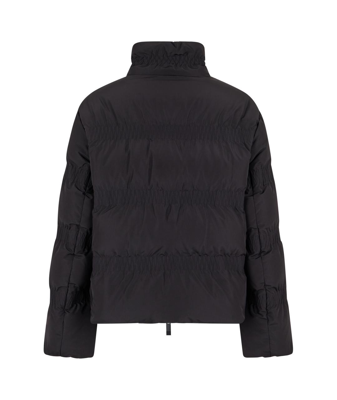 MONCLER Черный полиэстеровый пуховик, фото 2