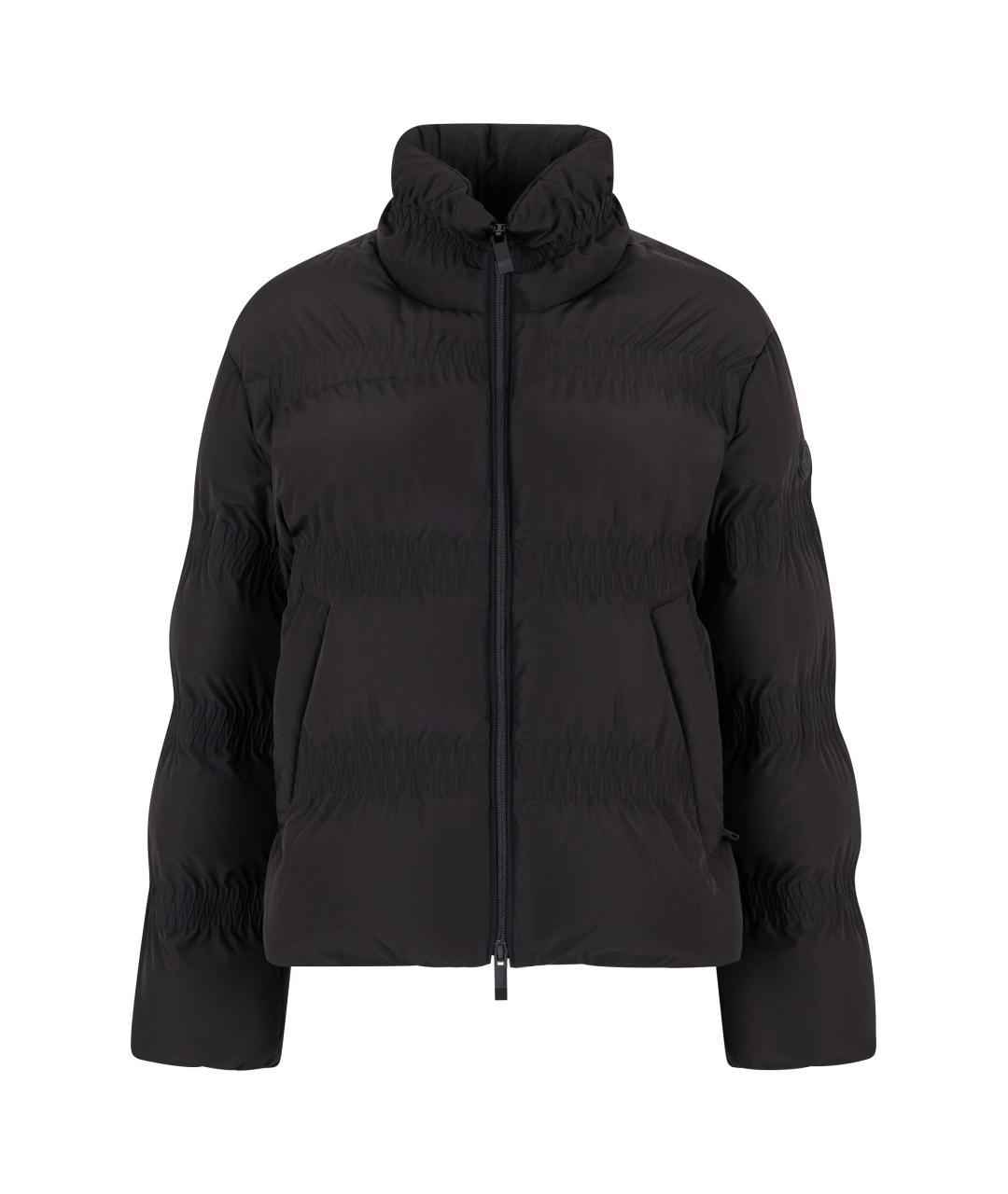 MONCLER Черный полиэстеровый пуховик, фото 3