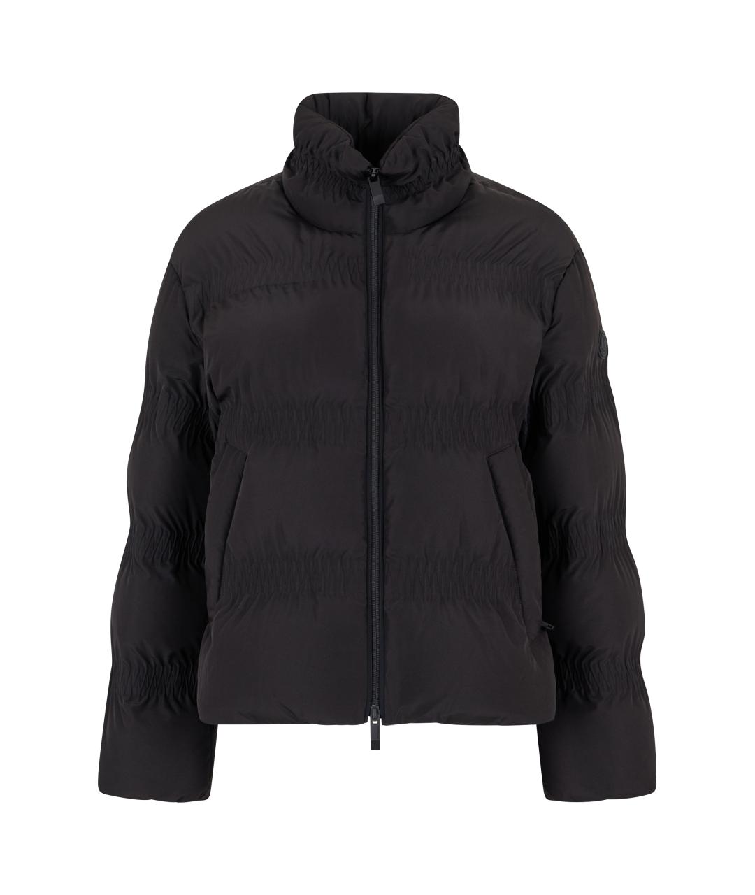 MONCLER Черный полиэстеровый пуховик, фото 1