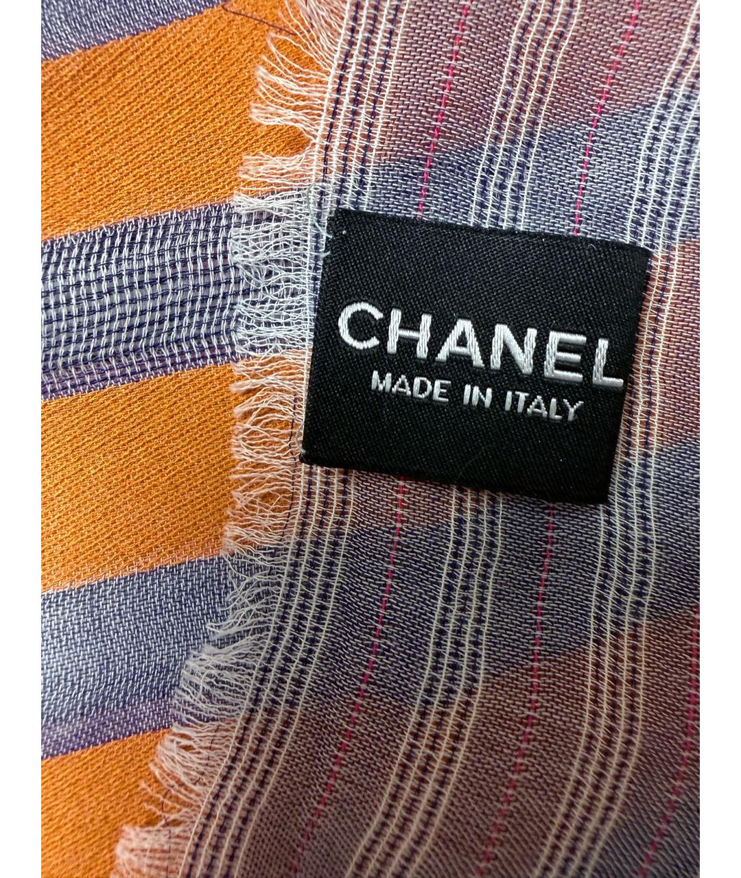 CHANEL Мульти хлопковый шарф, фото 6