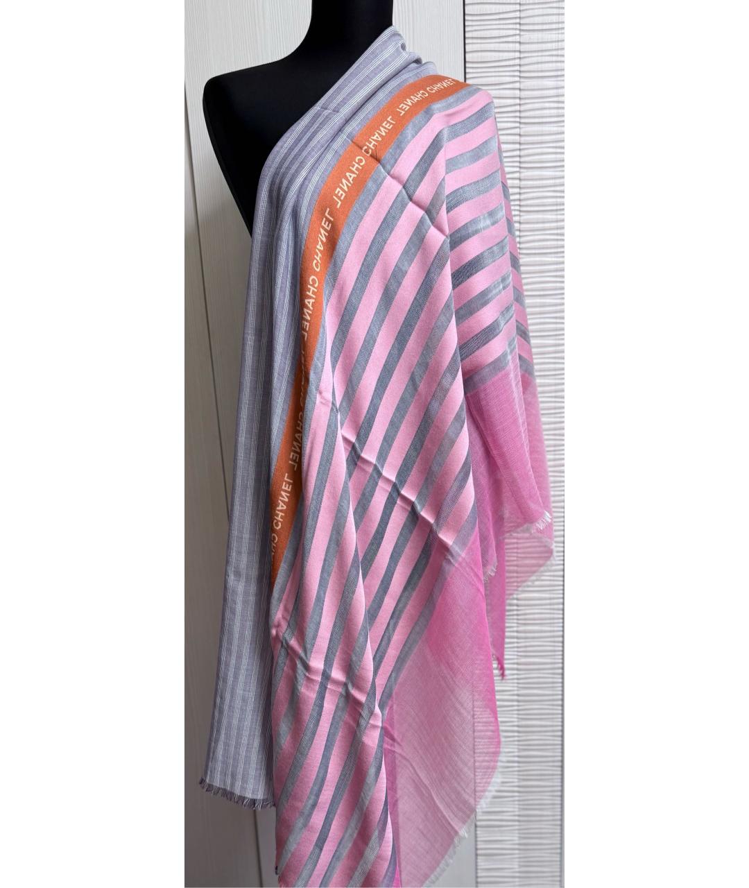 CHANEL Мульти хлопковый шарф, фото 2