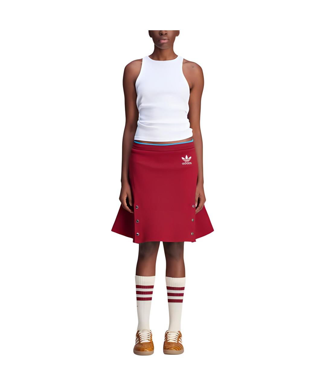 ADIDAS Красная юбка-шорты, фото 3
