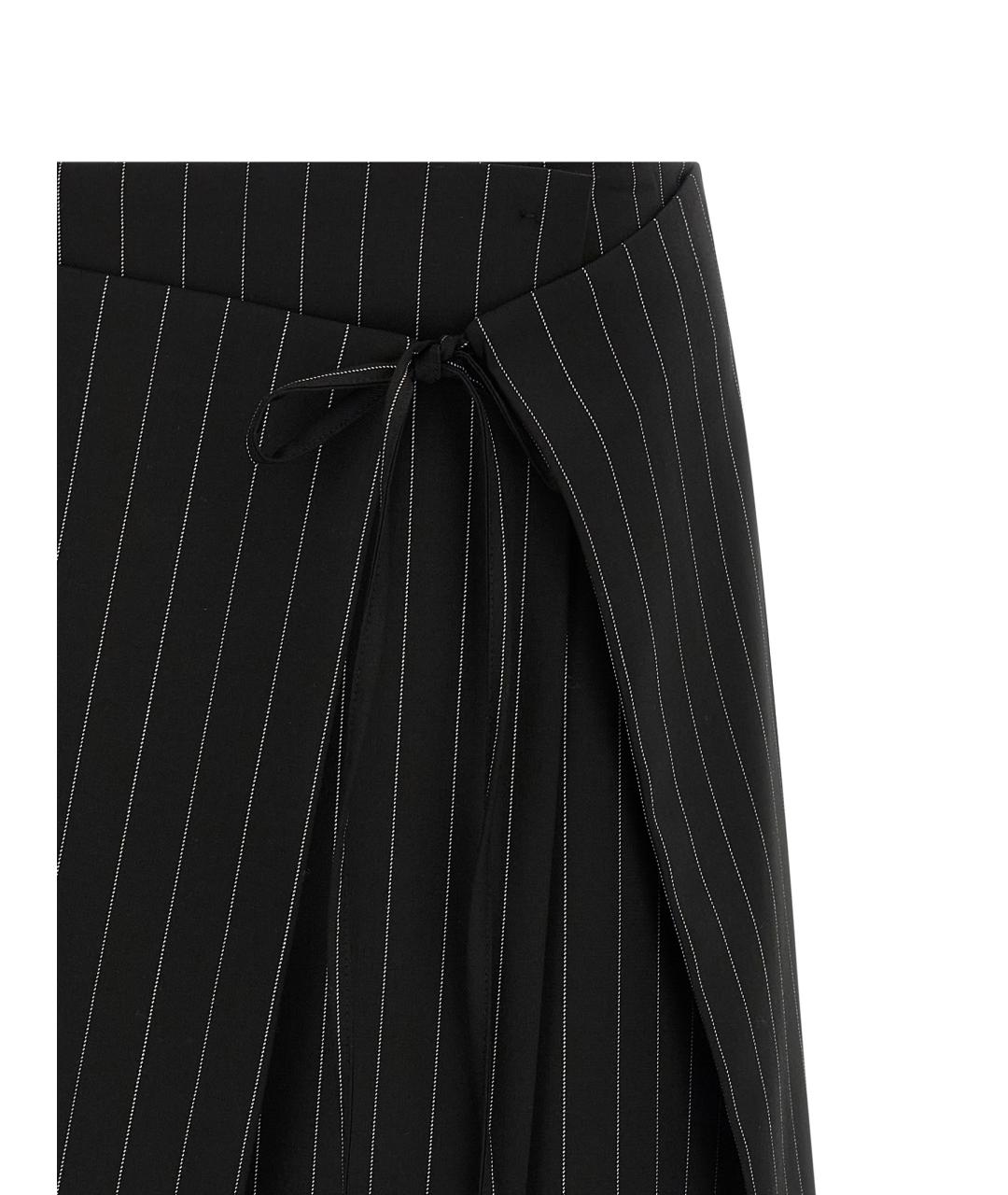 SPORTMAX Черная шерстяная юбка мини, фото 3