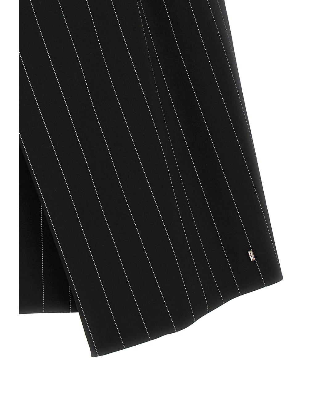 SPORTMAX Черная шерстяная юбка мини, фото 5