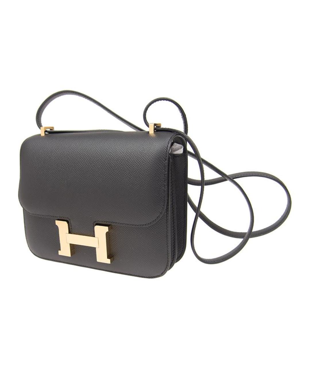 HERMES Серая кожаная сумка через плечо, фото 2