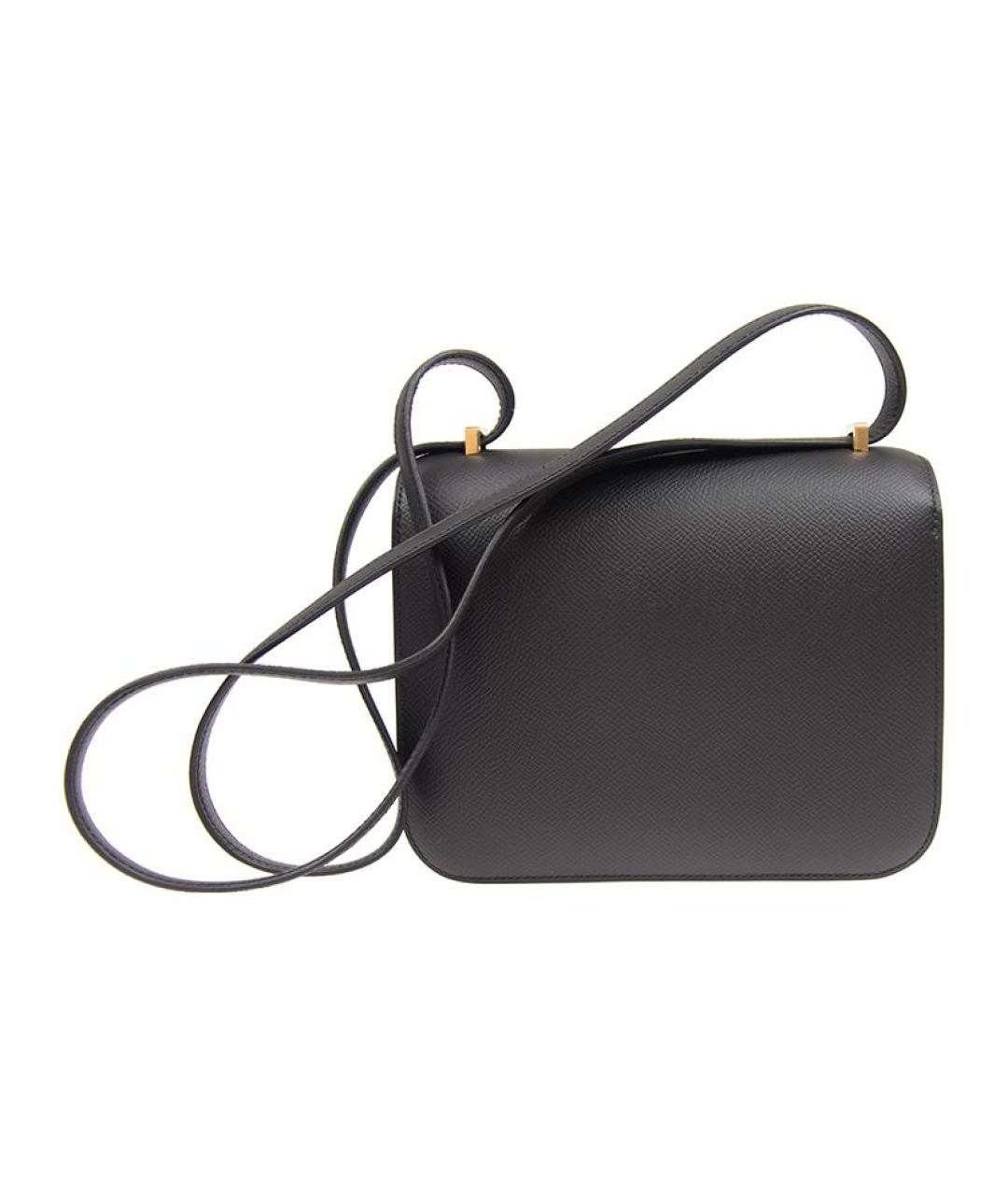 HERMES Серая кожаная сумка через плечо, фото 3