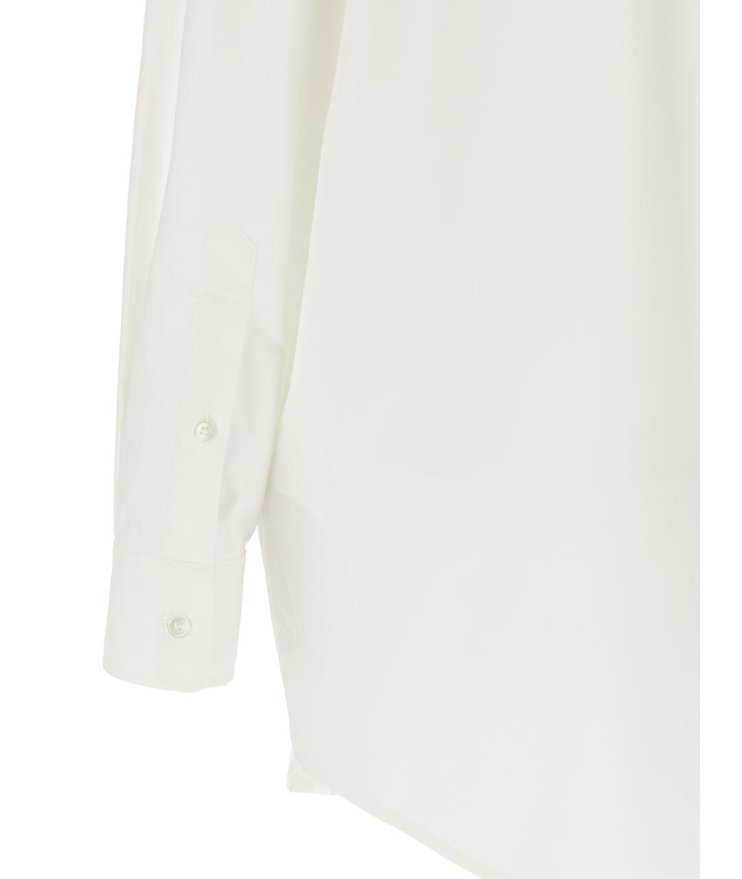 MM6 MAISON MARGIELA Белая хлопковая рубашка, фото 4