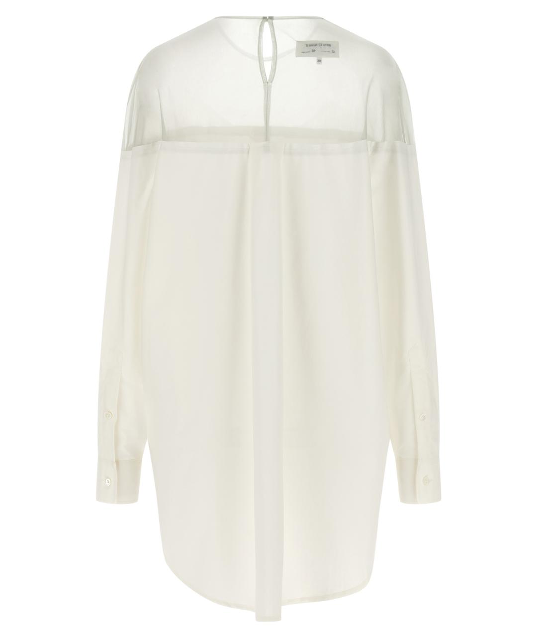 MM6 MAISON MARGIELA Белая хлопковая рубашка, фото 2