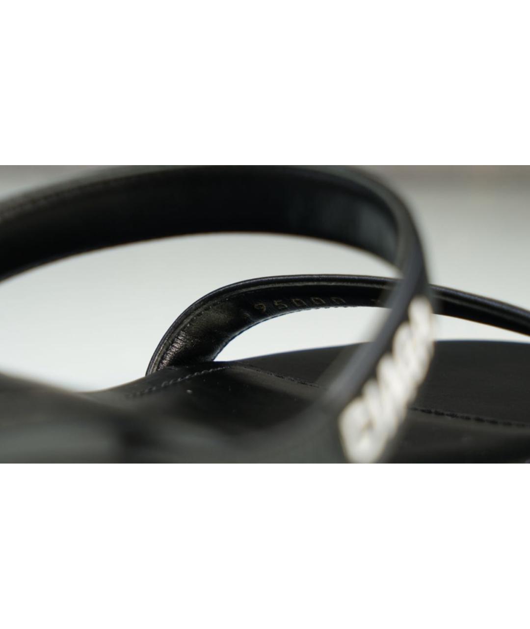 BALENCIAGA Черные кожаные сандалии, фото 8
