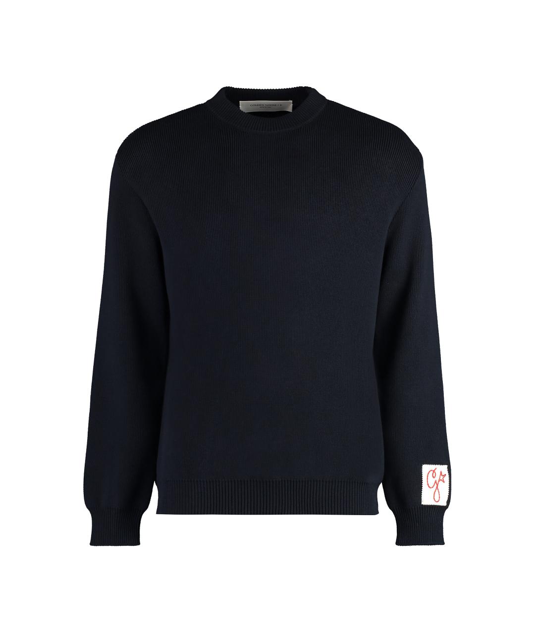 GOLDEN GOOSE DELUXE BRAND Синий хлопковый джемпер / свитер, фото 1