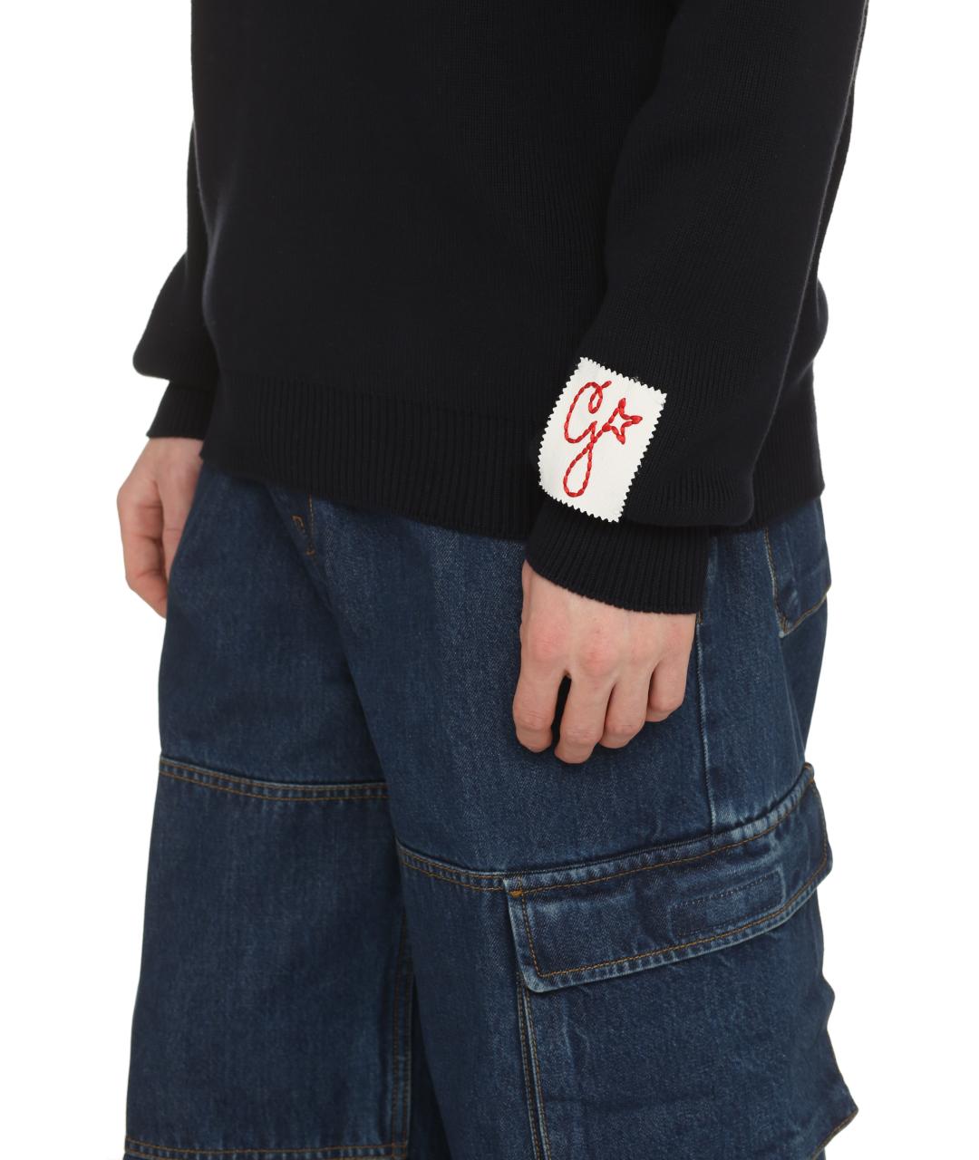 GOLDEN GOOSE DELUXE BRAND Синий хлопковый джемпер / свитер, фото 5