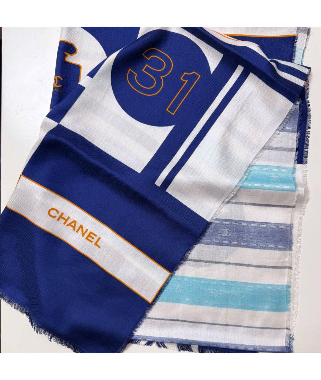 CHANEL Мульти кашемировый шарф, фото 5