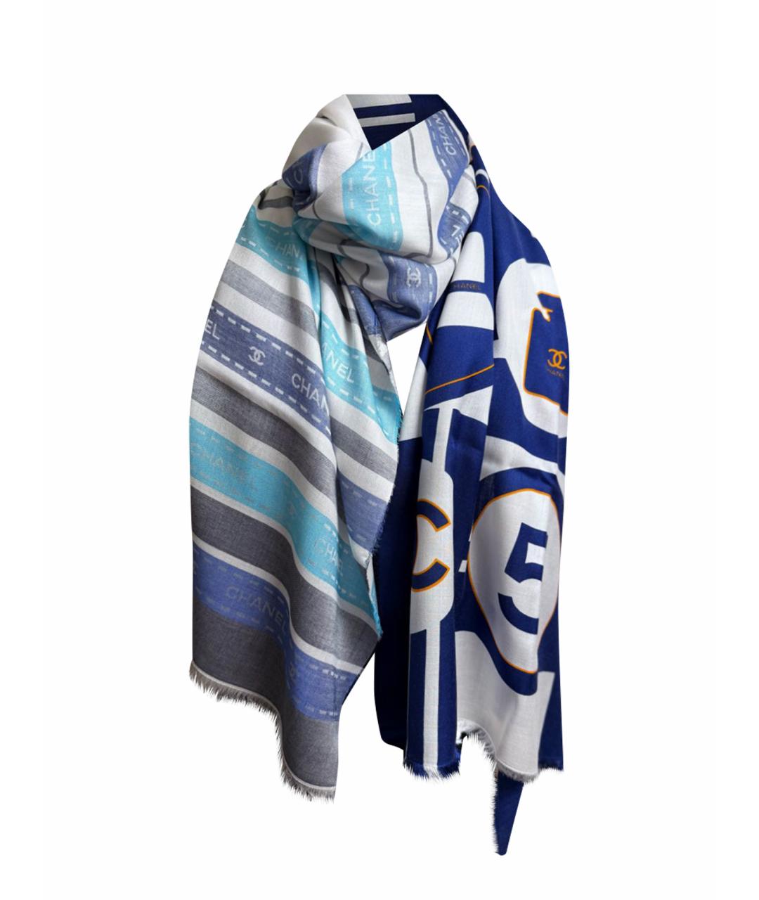 CHANEL Мульти кашемировый шарф, фото 1