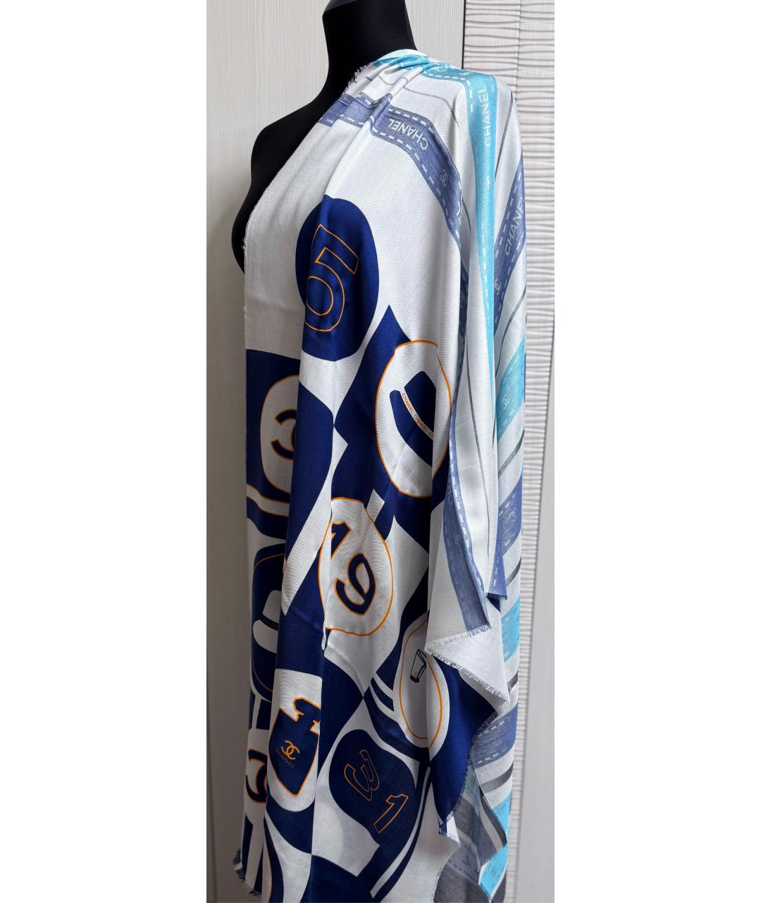 CHANEL Мульти кашемировый шарф, фото 4